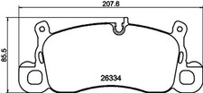 Bremsbelagsatz Scheibenbremse PAGID T3310N für AUDI Q6 TRON GFB Sportback GFN