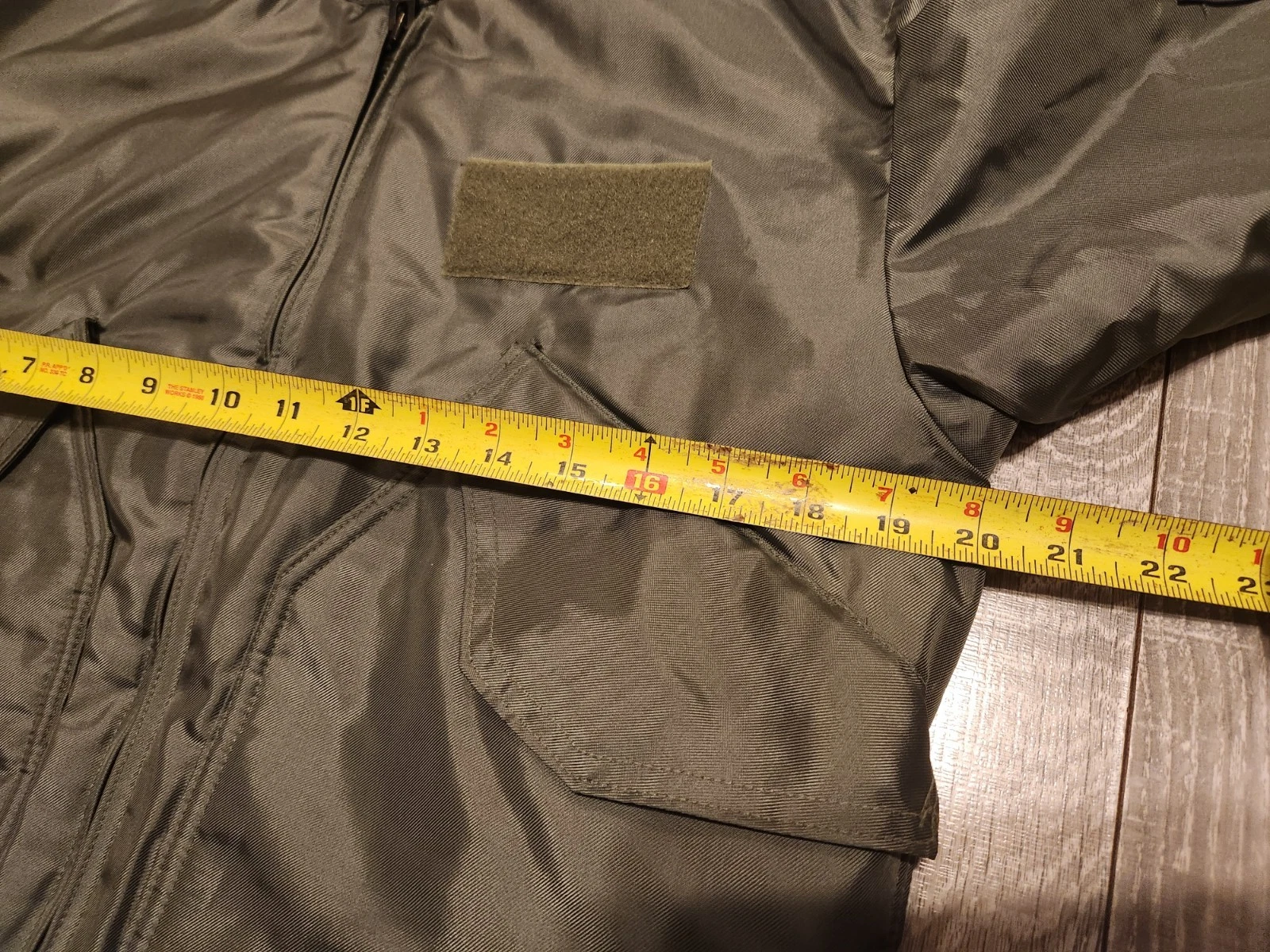 Valley Apparel US Navy Green Flight Jacket 45/P Cold Weather Sz S Fire Resistant - product detail image 8
