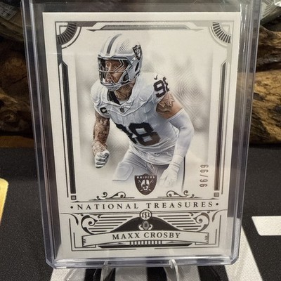 2025 Panini National Treasures MAXX CROSBY #51 Base /99 Las Vegas Raiders