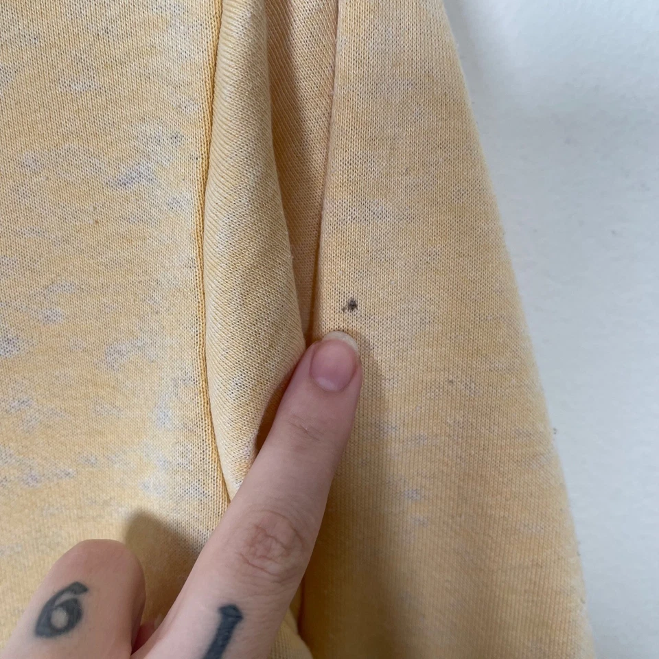 Sudadera con capucha Rip Curl XS cremallera completa amarilla Burnout playa surf onda gráfico Y2K Foto 4 de 4