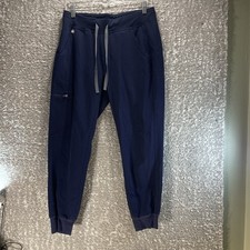 Figs Women  s Zamora Jogger Scrub Pants S/P Blue Cargo Pocket W18SW2005P