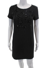 Michael Michael Kors Womens Paisley Print Dress Lime Green Sky Blue Size Small