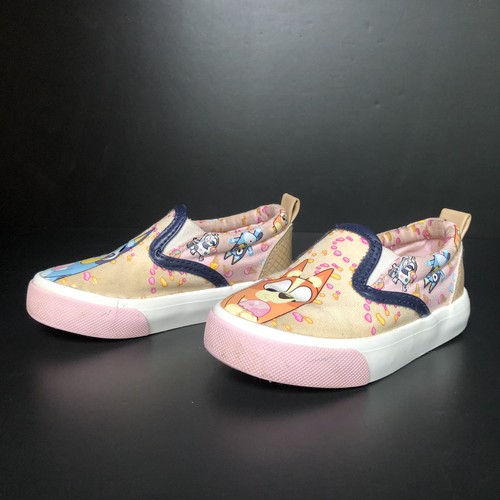 Bluey and Bingo Slip On Shoes Little Kids Size 7 Ground Up Pastel Ice Cream - Picture 4 of 9
