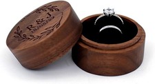 Personalized Ring Box - Ring Bearer Box - Custom Wooden Ring Box - Engraved