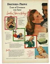 1946 Palmolive Soap pretty girl Florence Johannes Philadelphia Vintage Print Ad