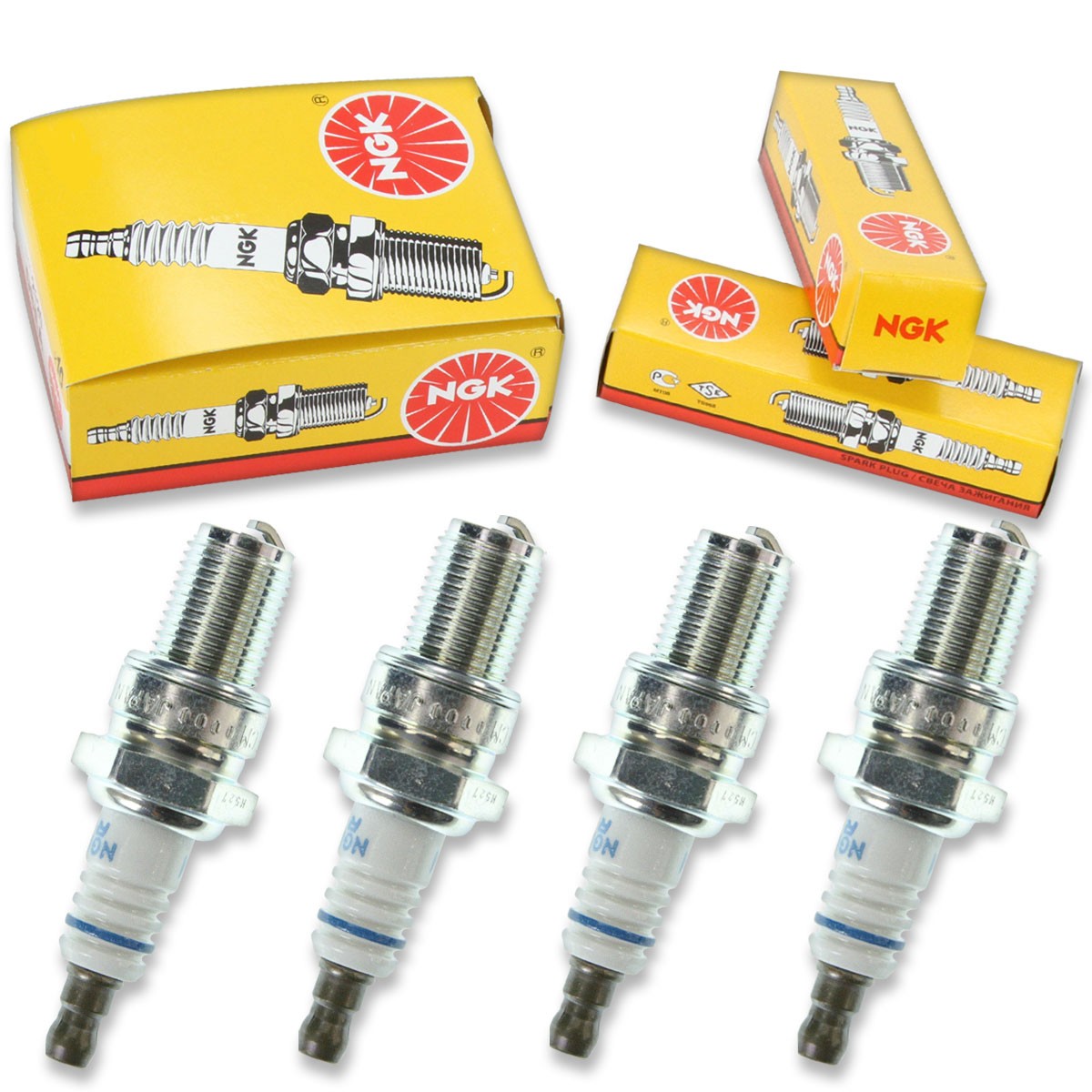 4pcs 08-10 KTM 125 SX NGK Standard Spark Plugs 124cc 7ci Kit Set Engine vl