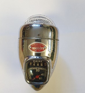 RADSONNE Fahrrad Lampe m Glasblende Tacho Kilometerzähler Oldtimer Rarität Antik