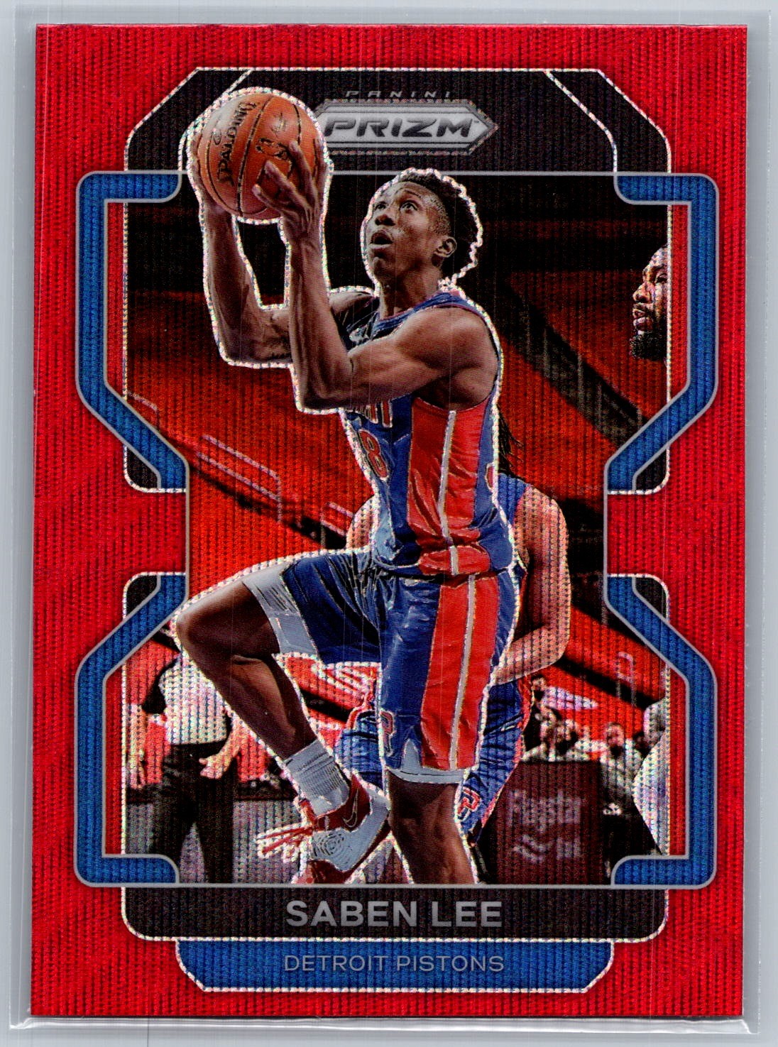 Saben Lee 2021 Panini Prizm #205 Red Prizm Wave