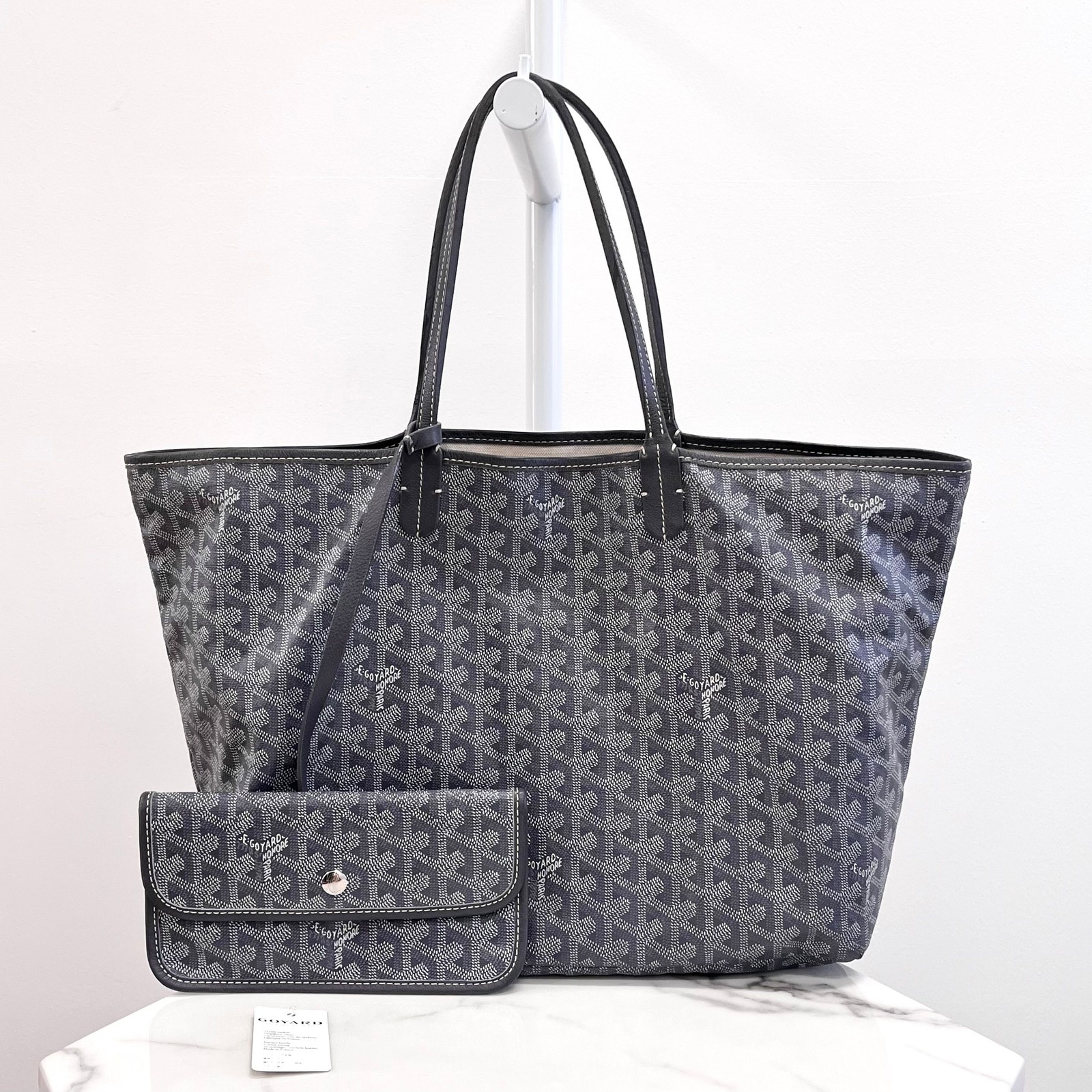 Goyard Saint Louis PM Tote Bag Grey 157397180 [U]