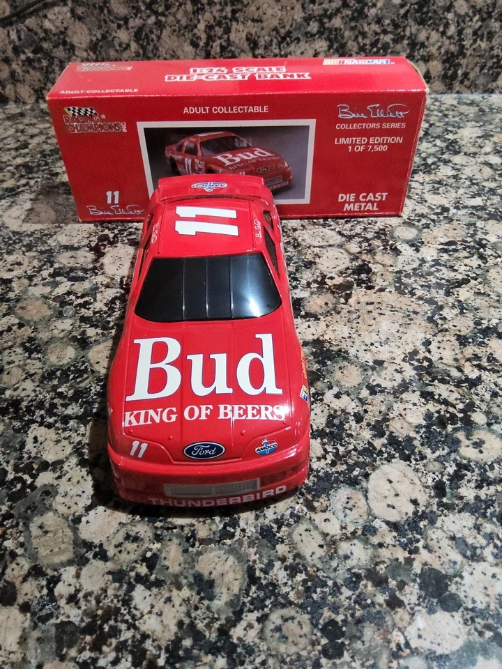 Bill Elliott #11 Budweiser 1993 Racing Champions escala 1:24 Diecast Bank 1/7500 Foto 4 de 4