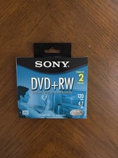 SONY DVD RW DVD 120 min 4.7 GB 1x 4x Speed 2 Pack New