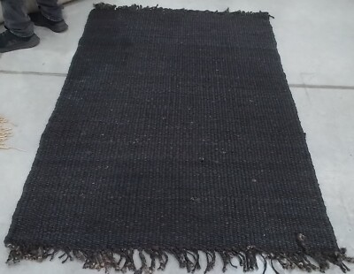 BLACK 4'-0'' x 6'-0'' Broken Thread Rug, Reduced Price 1172763423 NF368D-4
