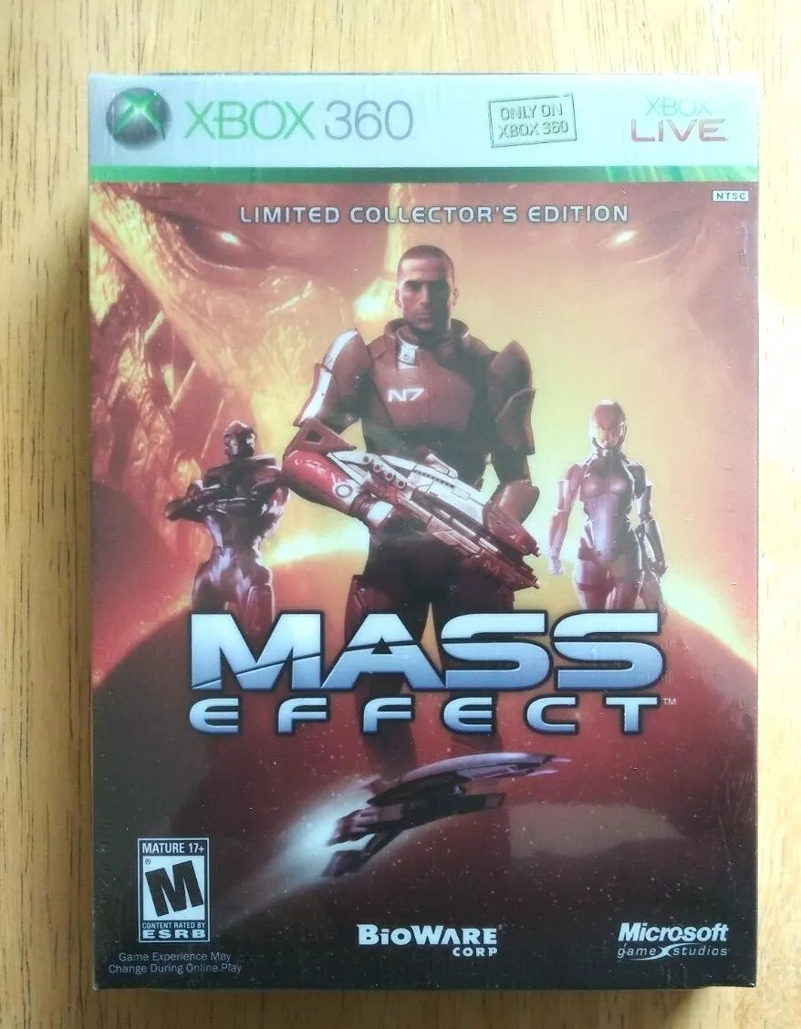 MASS EFFECT MICROSOFT XBOX 360 LIMITED COLLECTOR S EDITION NEW