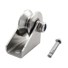 heyous Detachable Oblique Stainless Steel V-Groove Sliding Wheel Roller Track...