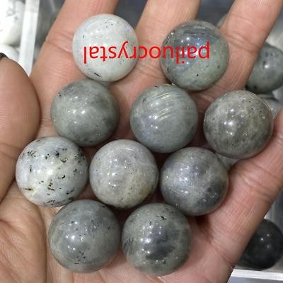 10pcs Natural labradorite Ball Quartz Crystal Sphere Pendant healing Gem 20mm+