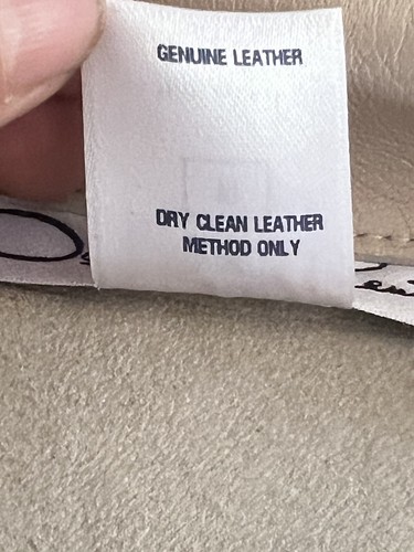 Oscar De La Renta Genuine Leather Vest Beige Gold Zipper Size 10 Made In USA - Picture 17 of 20