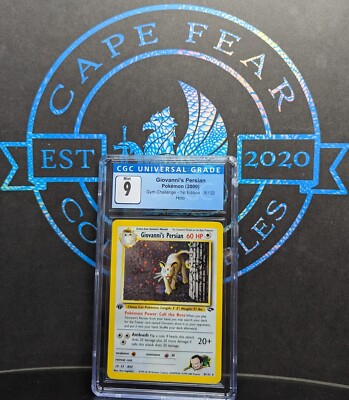 PSA 9 MINT Giovanni's Persian サカキのペルシアン 旧裏面 旧裏 他に