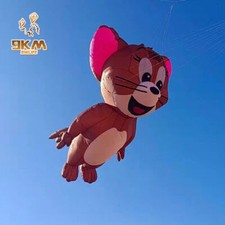 9KM 4m Mouse Kite Laundry Kite Soft Inflatable 30D Ripstop Nylon Fabric W/Bag
