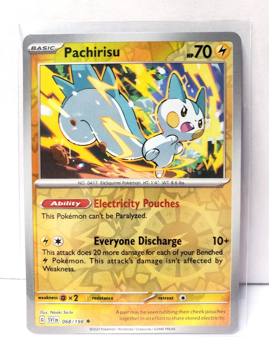 Pokémon TCG - PACHIRISU - 068/198 - Reverse Holo - Scarlet