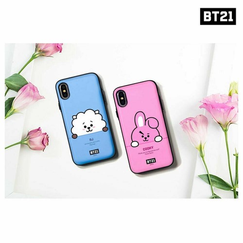 BTS BT21 Official Authentic Goods Peekaboo Muti Card Bumper Case By + Tracking# - Picture 2 of 16
