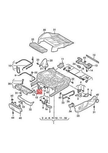 AUDI A4 allroad quattro Repair Kit For Seat Left & Right 8T0898635 NO🇺🇸DUTIES