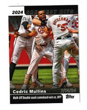 2025 Topps '24 Greatest Hits #GH-20 Cedric Mullins Baltimore Orioles