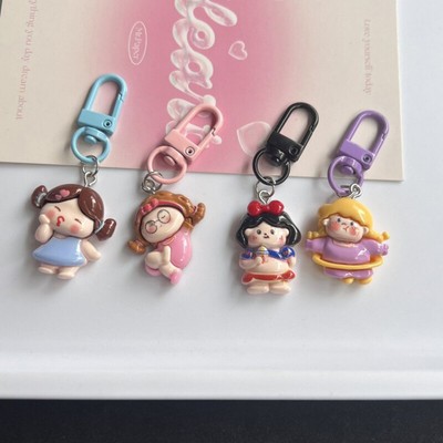 Cute Girls Pendant Keychain Girl Students Funny Phone Key Chain Jewelry Gifts