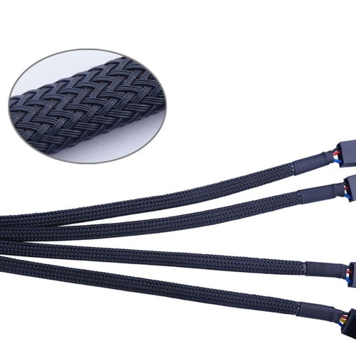 Black Sleeved Temperature Control Fan Cable Cooling System - Photo 8/16