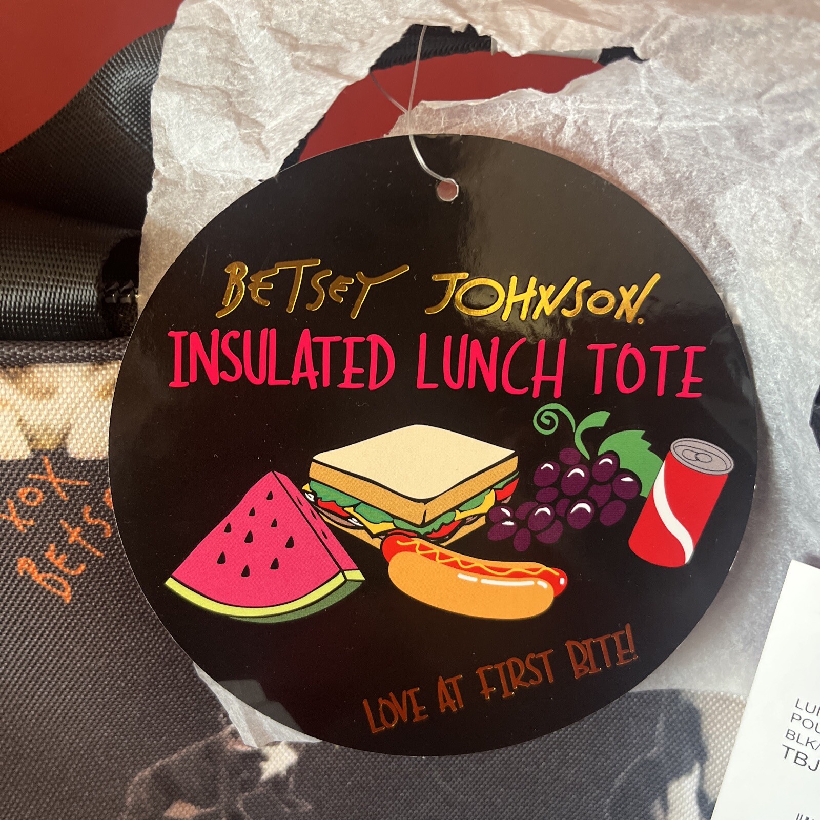 betsey johnson corgi lunch bag