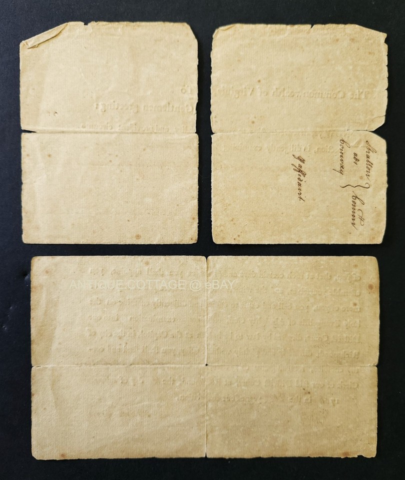 1796 antique RICHMOND VA LEGAL DOCUMENT John Lanier witness Shatton