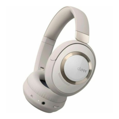 Cleer Audio Alpha Noise Canceling Bluetooth OverEar Headphones (Stone)