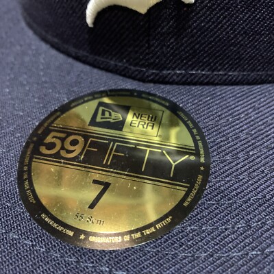 Fear of God Essentials Hat 59FIFTY Fitted New Era Cap Navy Size 7
