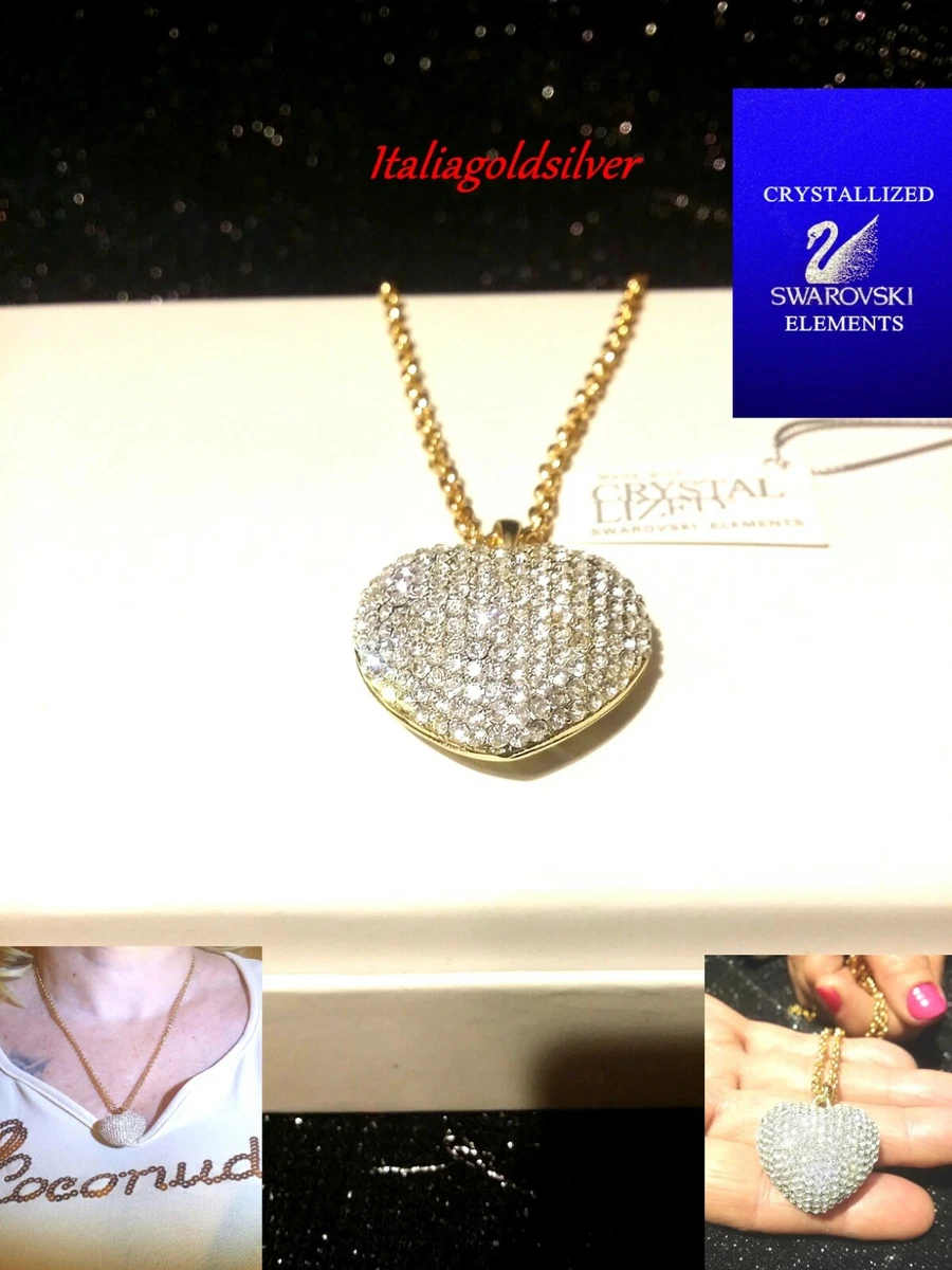 Collana DonnOro Mistero con Cuore in Oro bianco 18kt con Rubini e Diam – Corcione Gioielli