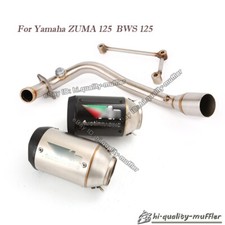 Tubo de enlace de escape de cabezal de sistema completo + silenciadores de 51 mm para Yamaha BWS 125 Zuma 125