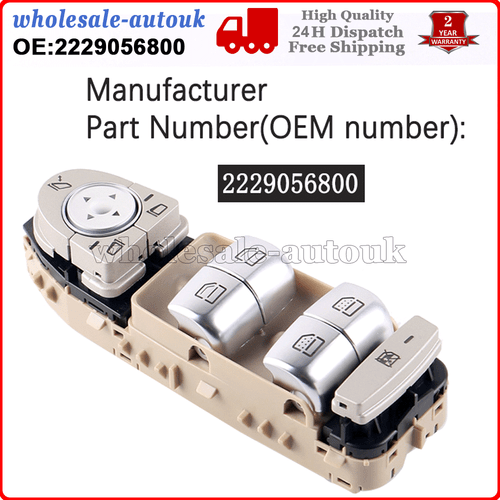 Driver Window Switch For Mercedes W205 S205 X253 /C253 A2059056811 A2229056800 - Picture 8 of 12