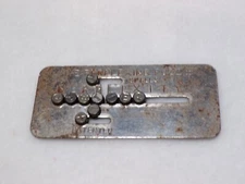 The Perplexing Puzzle Spells Perplexity Vintgae Metal Game. Light Rust, Works.