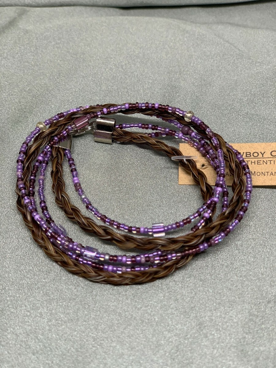 Horse Hair Wrap Bracelets with Beads Cowboy Collectibles - Main Image