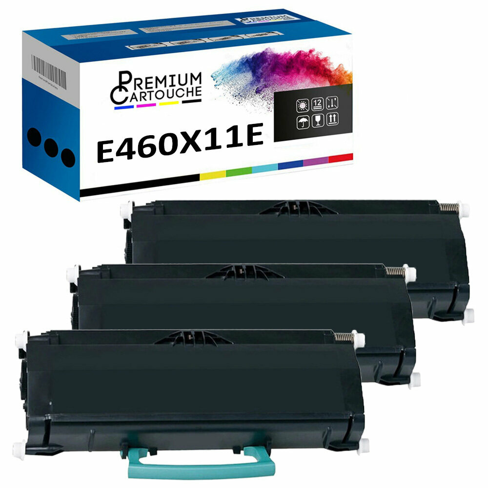 Toner E460X11E noir compatible Lexmark pour éviter les pannes d'impression de vos documents