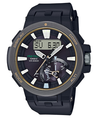 CASIO Pro Trek PRW-7000-1B Radio Black Solar Multiband 6 Band Watch