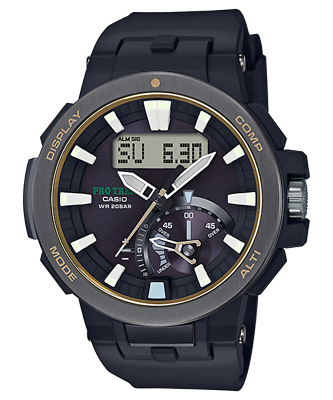 CASIO Pro Trek PRW-7000-1B Radio Black Solar Multiband 6 Band