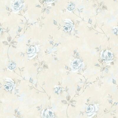 RG35737 - Rose Garden Vine Roses Blue Galerie Wallpaper