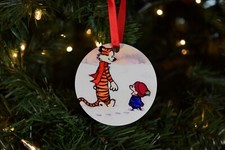 Calvin and Hobbes Christmas Ornament - Walking in the Snow