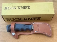RARE BUCK 810 GRAY WORKMAN KNIFE  W/ SHEATH NEVER USED IN BOX EARLY ISSUE