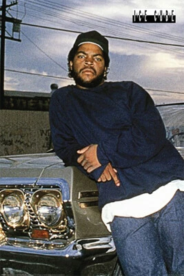 Ice Cube - Music / Personality Poster (Chevy Impala) (Size: 24" x 36")