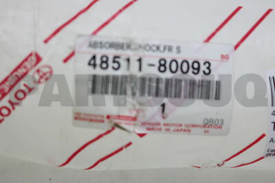 4851180093 Genuine Toyota ABSORBER ASSY, SHOCK, FRONT, RH/LH 48511