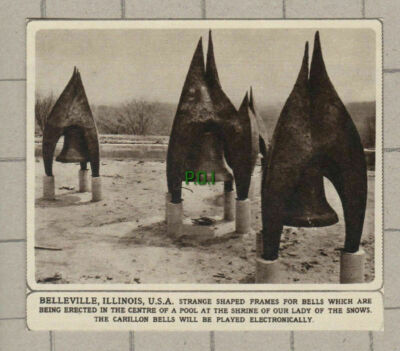 (5136) Belleville Illinois Schrein Unserer Lieben Frau vom Schnee Glocke Poolrahmen 1961