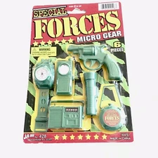 Vintage Ja-Ru Special Forces Micro Gear 6 Pieces Toy Radio Watch Play Set