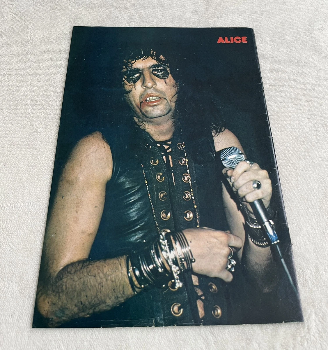 ALICE COOPER 1974 Clipping Poster Swedish Music Magazine Tiffany 1970s Rare  | eBay