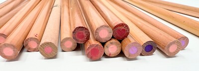 UNBRANDED Colored Pencils Lot - 20 Glossy Wooden Sleeve Pencils ASSORTED COLORS
