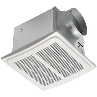Homewerks 7136-02HW Bathroom Vent Fan with Automatic Humidity Sensor and Powe...